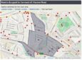 Map showing bombs dropped in Maida Hill