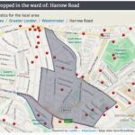 Map showing bombs dropped in Maida Hill